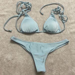White Fox Swim Baby Blue Bikini